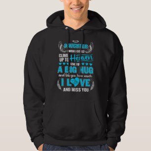 Mijn dochter een grote knuffel vertellen u hoeveel hoodie