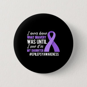Mijn dochter Epilepsie Krijger Moeder Epilepsie Ronde Button 5,7 Cm