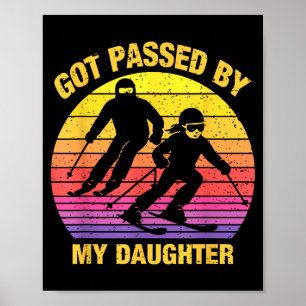 Mijn dochter gaf me een ped Funny Ski Familie Poster