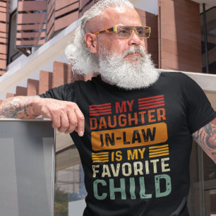 Mijn dochter in de wet is mijn favoriete kinderret t-shirt