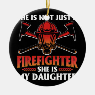 Mijn dochter is een brandweerman, Hero Proud Fire Keramisch Ornament