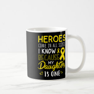 Mijn dochter is een held Kinderkankerbewustzijn Koffiemok