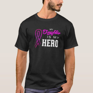 Mijn dochter is mijn Hero Borst Cancer Awareness M T-shirt