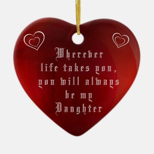 MIJN DOCHTER KERAMISCH ORNAMENT (Voorkant)