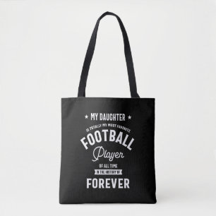 Mijn dochter Mijn favoriete Football speler Draagtas