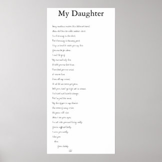 Mijn dochter poster