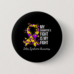 Mijn Dochter's Strijd Is Mijn Strijd Sotos Syndroo Ronde Button 5,7 Cm