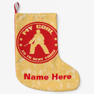 Mijn doel Field Hockey Goalie Christmas Stocking Kleine Kerstsok