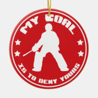 Mijn doel, Field Hockey (rood) Ornament
