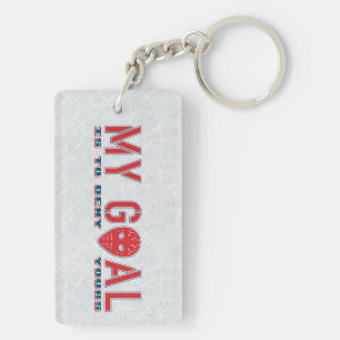 Mijn doel, Hockey Goalie Mask Sleutelhanger