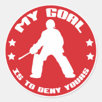 Mijn doel is om de jouwe te ontkennen, hockey