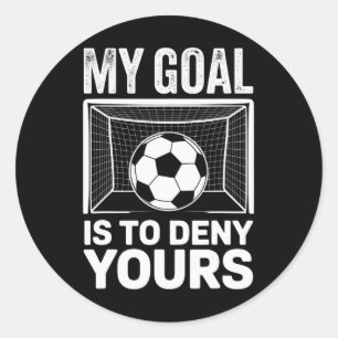 Mijn Doel Is Om Die Van Jou Te Ontkennen Voetbalfa Ronde Sticker
