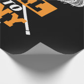 Mijn doel is om je lacrosse te ontkennen cadeaupapier (Hoek)