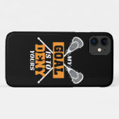 Mijn doel is om je lacrosse te ontkennen Case-Mate iPhone case (Achterkant (horizontaal))