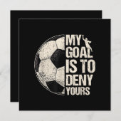 Mijn doel is om je neus te ontkennen... dat Goalie (Voorkant / Achterkant)