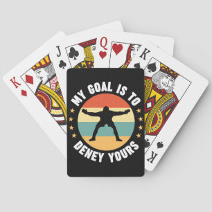Mijn doel is om je voetbal te ontzeggen pokerkaarten