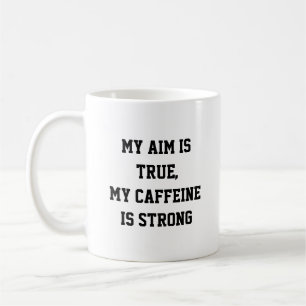 Mijn doel is waar, mijn cafeïne is sterk gamer cit koffiemok