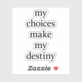 Mijn doelgerichte vinylSticker Sticker (Vel)