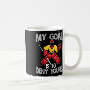 Mijn doelverdediger zegt grappige veldhockey koffiemok