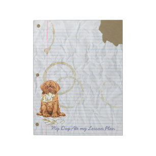 Mijn Dogue de Bordeaux Ate Mijn Lesson Plan Notitieblok