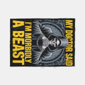 Mijn dokter zei dat ik morbide een grappige beestp fleece deken (Voorkant (Horizontaal))