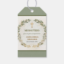 Mijn Doop Persoonlijke Doop Cadeau Label Groen