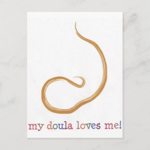 Mijn Doula houdt van mij! Briefkaart