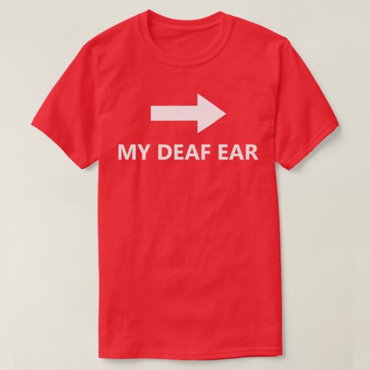Mijn dove oor links 2 t-shirt (Design voorkant)