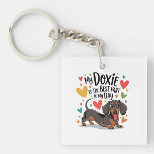 Mijn Doxie is het beste deel van mijn dag Sleutelhanger