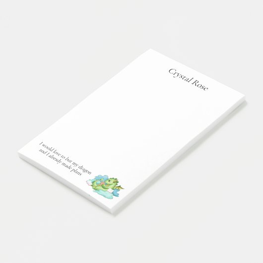 Mijn draak gepersonaliseerd en ik heb al plannen g post-it® notes (Schuin)