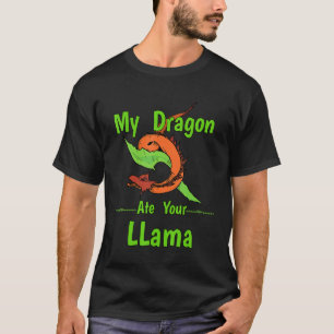 Mijn draak over je Llama-vliegende dragon Shi T-shirt