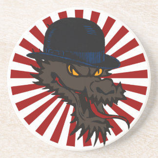 Mijn Dragon-Logo Zandsteen Onderzetter