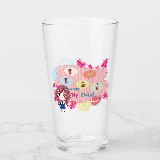 Mijn drank drinkware glas (Voorkant)