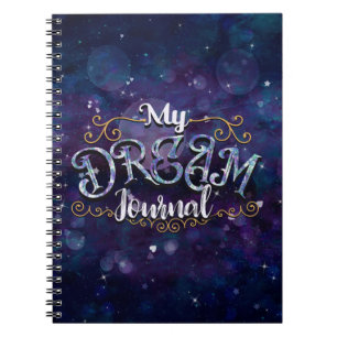 Mijn Dream Journal Indigo Violet Hearts & Stars Notitieboek