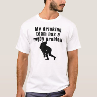 Mijn Drink team heeft een Rugby probleem T-shirt