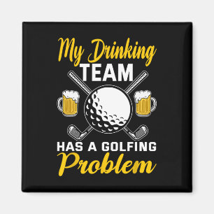 Mijn drinkteam heeft een golfprobleem golfen magneet