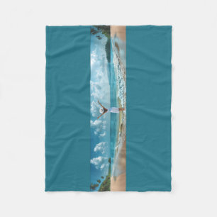 Mijn droom van de Blauwe Lagune Fleece Deken