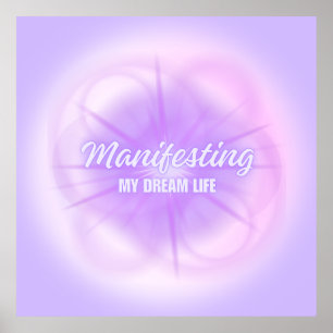 Mijn Droomleven Aura Gradiënt Esthetiek manifester Poster