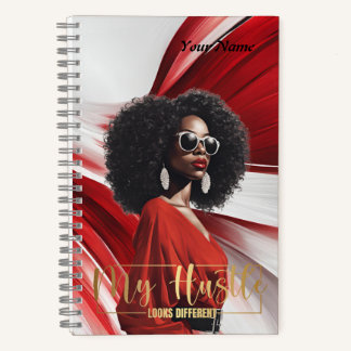 Mijn drukte... Red & White Abstract Journal Notitieboek