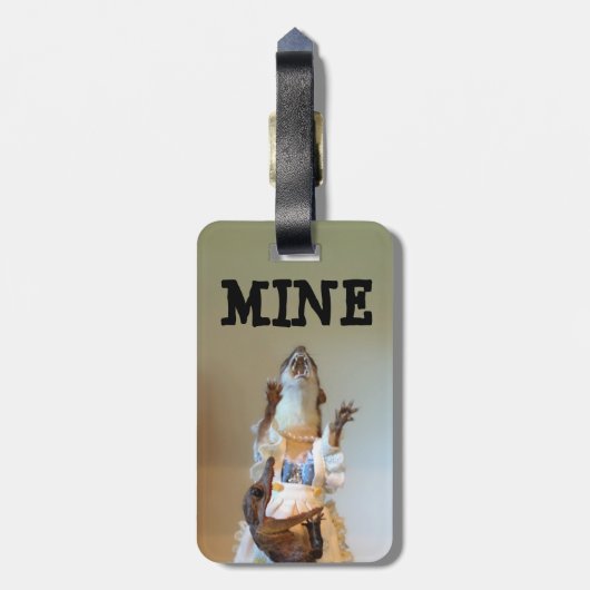 MIJN (dubbelzijdig) Bagagelabel (Achterkant verticaal)