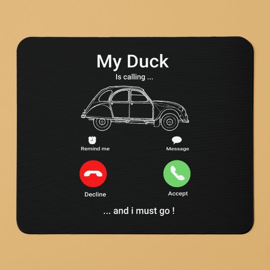 Mijn Duck belt | Funny 2CV Oldtimer Smartphone Muismat