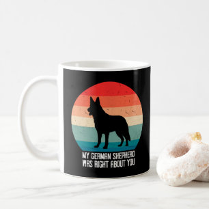 Mijn Duitse herder had gelijk over je hondenretro Koffiemok