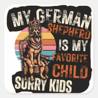 Mijn Duitse Herder Is Mijn Favoriete Kind Sticker