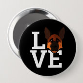 Mijn Duitse Shepherd Ronde Button 4,0 Cm (Voorkant /achterkant)