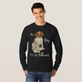 Mijn Duitse Shorthaired Pointer Ate Mijn thuiswerk T-shirt (Voorkant volledig)