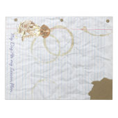 Mijn Duitse Shorthaired Pointer op mijn Lesson Pla Notitieblok (Voorkant)