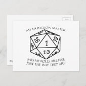 Mijn Dungeon Master Briefkaart (Voorkant / Achterkant)