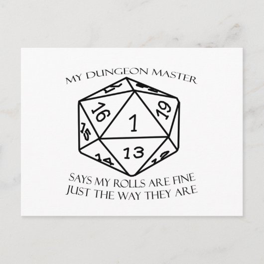 Mijn Dungeon Master Briefkaart (Voorkant)