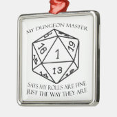 Mijn Dungeon Master Metalen Ornament (Links)
