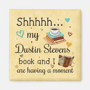 Mijn Dustin Stevens boek en ik hebben een momentje Magneet